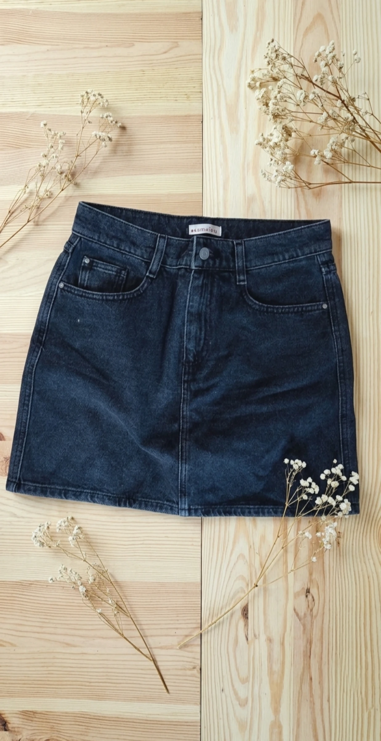 🖤 Jupe en denim gris noir – Camaïeu – neuve avec étiquette